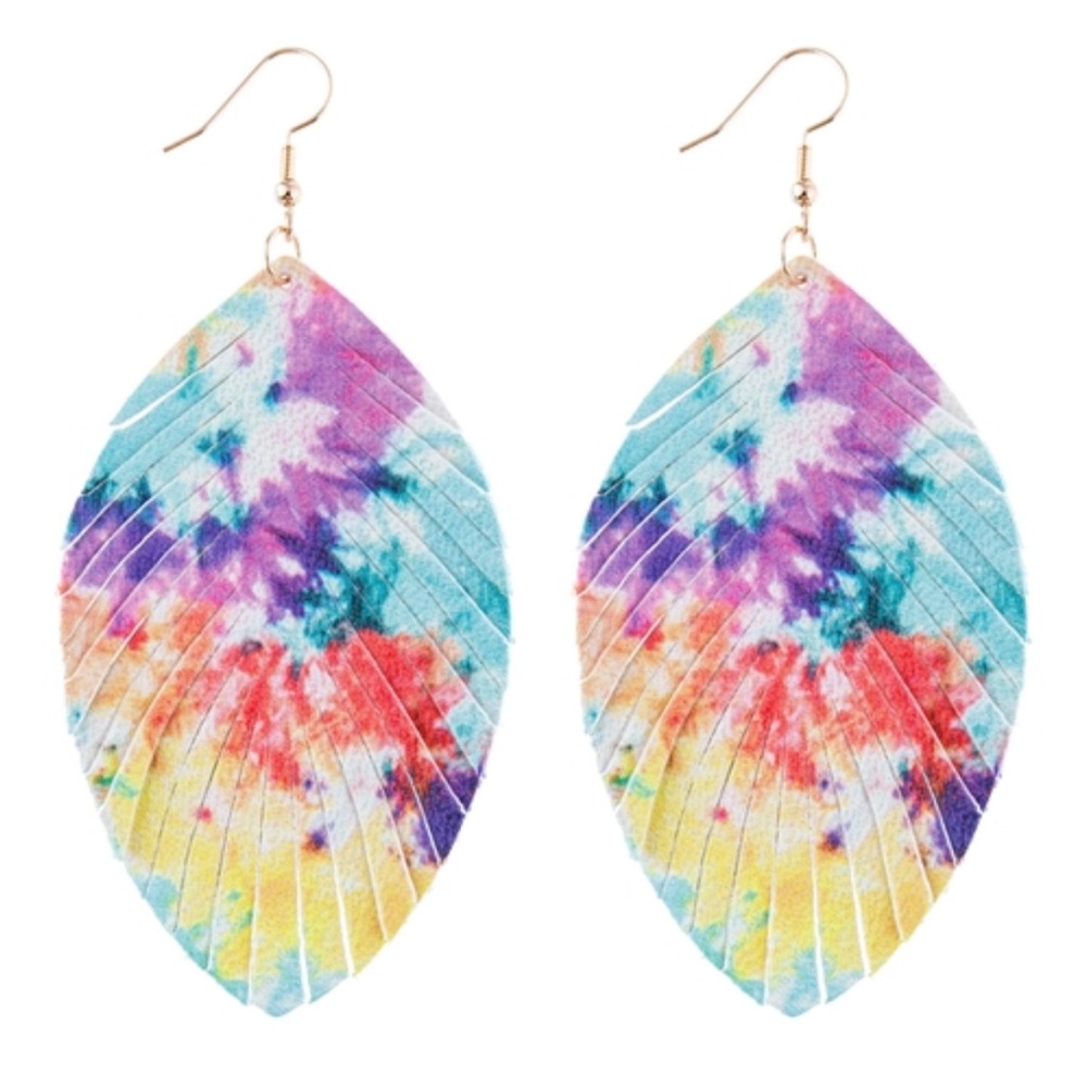 MULTI COLOR 4 VIBRANT COLORS DROP EARRINGS